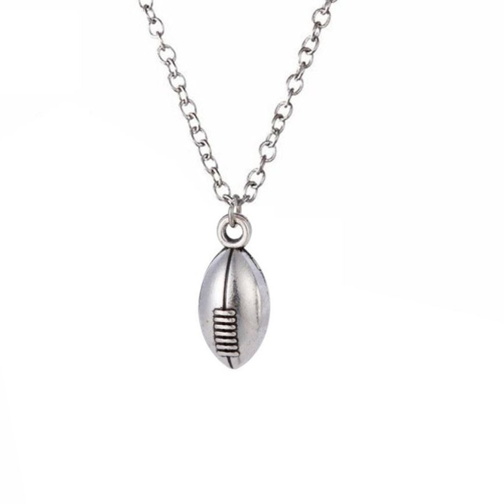Cute Football Necklace Retro NFL CFB Sport Fans